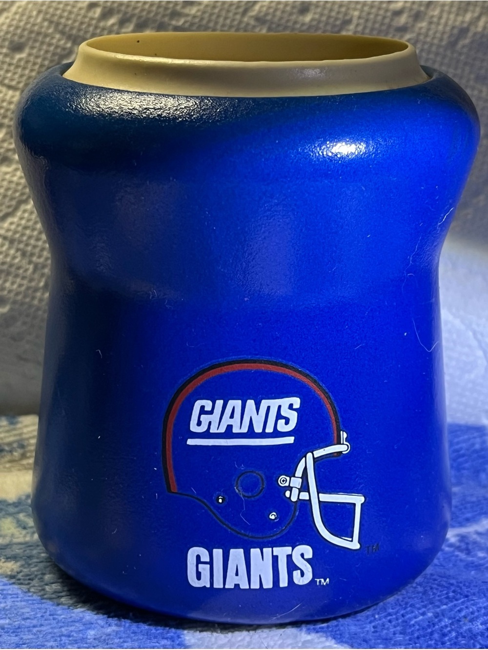 NFL New York Giants Blue Molded Foam Can Cooler
